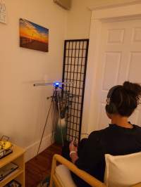 Woman doing EMDR